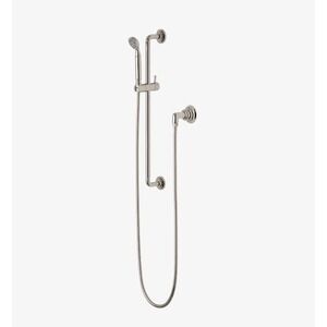 Waterworks Henry Chronos Handshower on Bar Nickel CNHS10 1.75gpm Made in Italy
